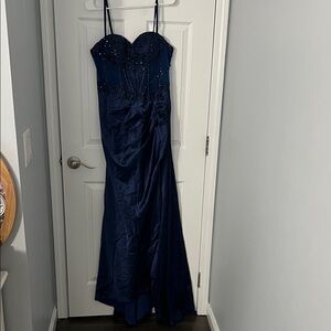 Elegant Navy Blue Dress